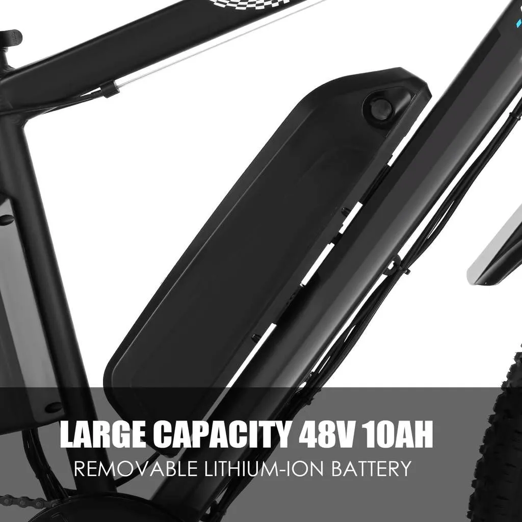 Ancheer 26 Inch Wheel 500W Fat Tire Electric Mountain Bike