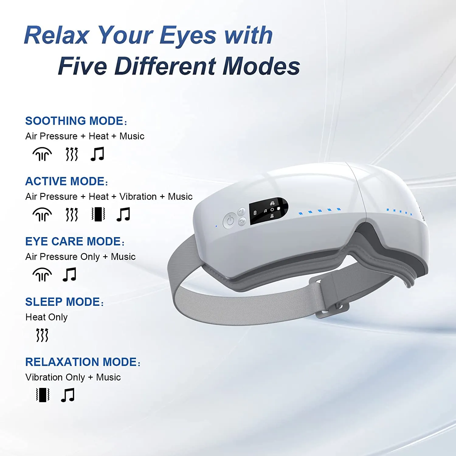 BOB AND BRAD Rechargeable Eye Massager with Heat (Open box)
