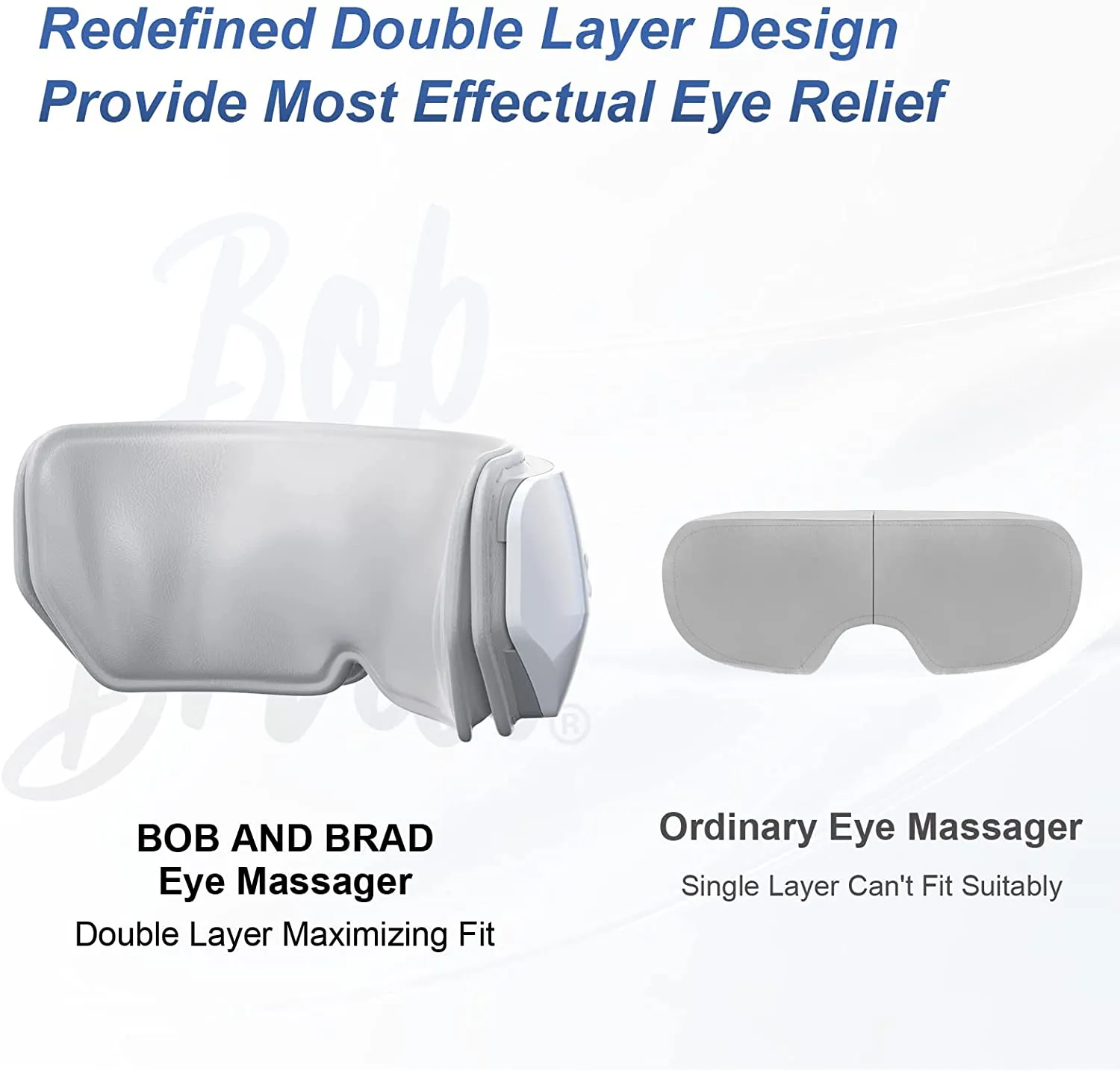 BOB AND BRAD Rechargeable Eye Massager with Heat (Open box)