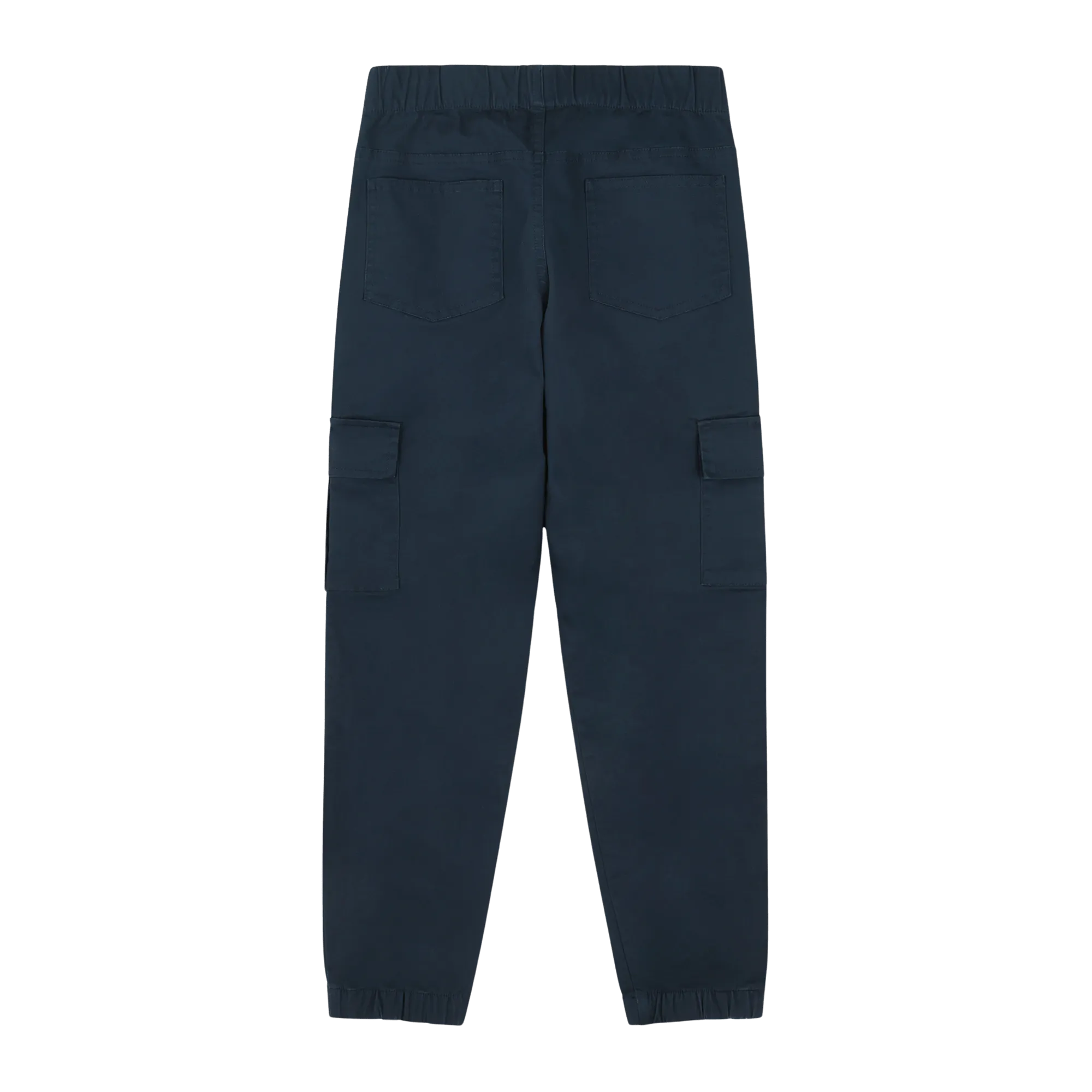Boys Relaxed Fit Drawstring Cargo Jogger Pants - Blue | Multicultural Kids Clothing