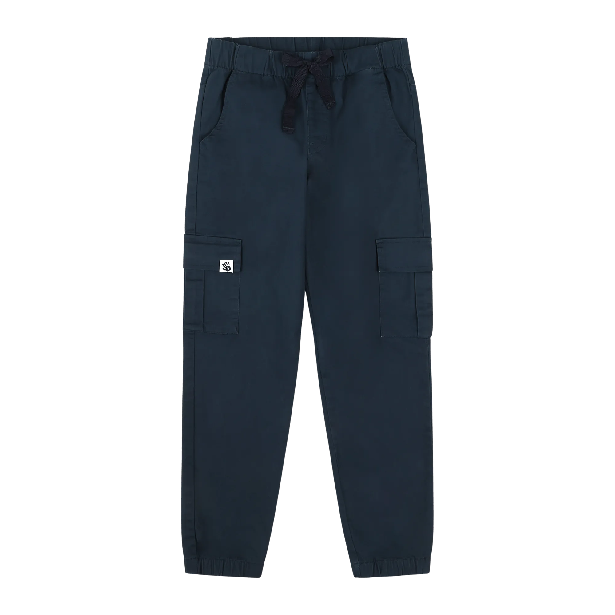 Boys Relaxed Fit Drawstring Cargo Jogger Pants - Blue | Multicultural Kids Clothing