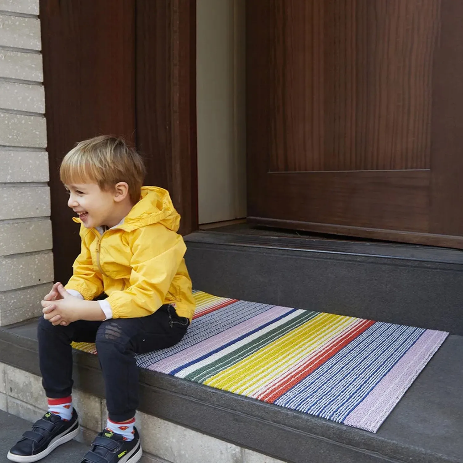 chilewich | large doormat 61x91cm (24x36") | pop stripe multi