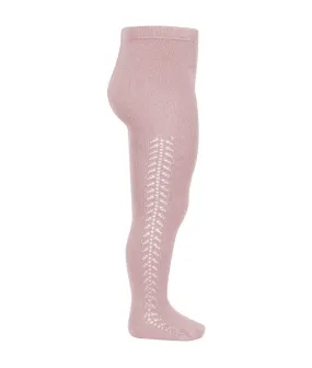 CONDOR - SIDE OPENWORK TIGHT: COLOUR # 526 ROSA PALO