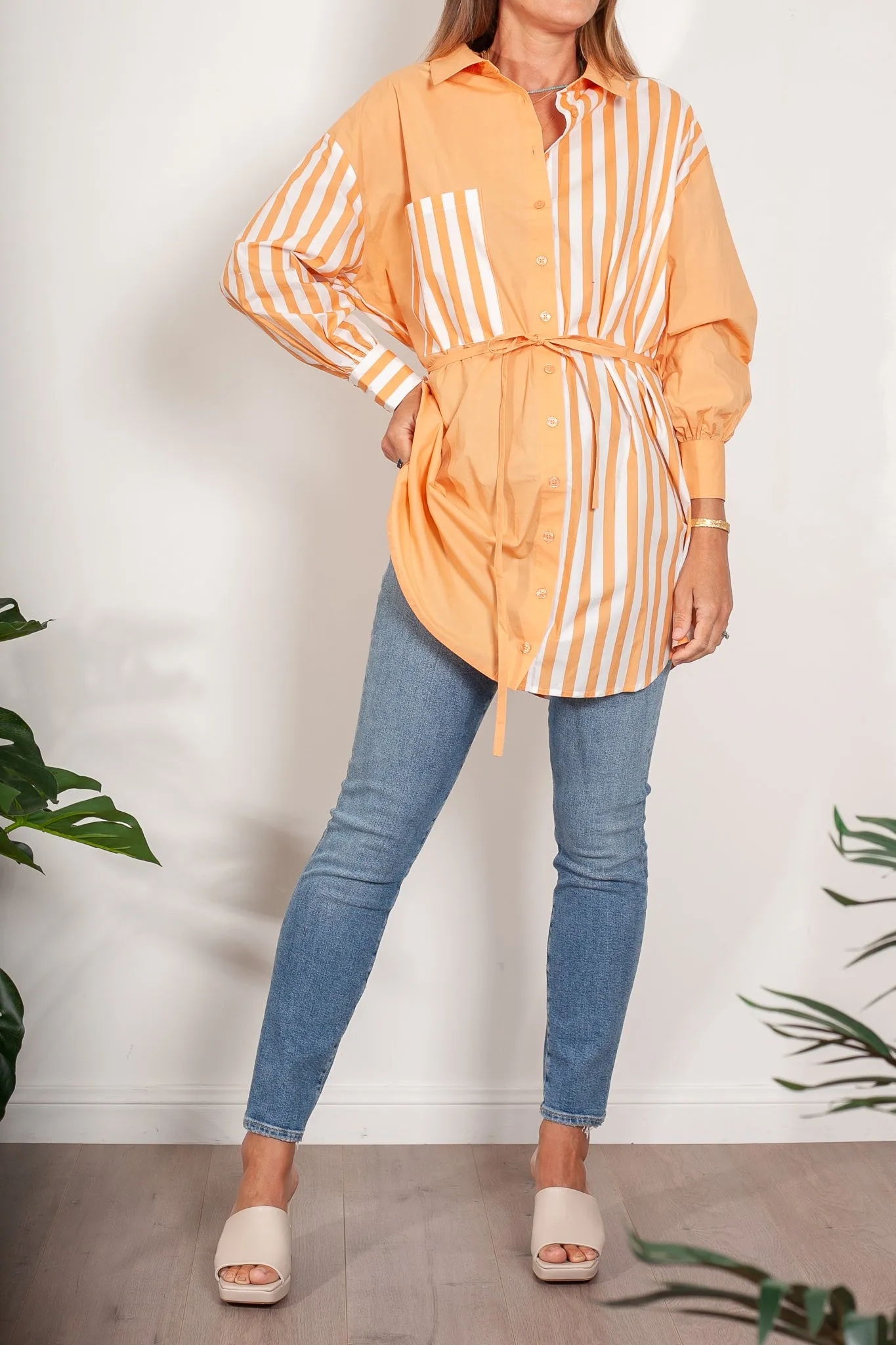 Ena Pelly Bree Cotton Stripe Dress