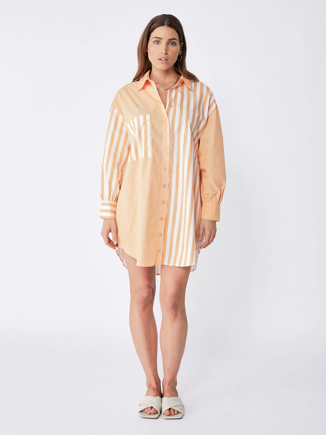 Ena Pelly Bree Cotton Stripe Dress