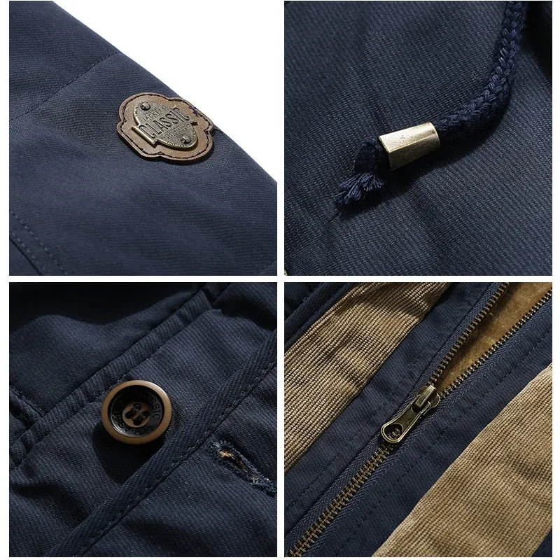 Funki Buys | Jackets | Men's Long Warm Fleece Winter Parkas