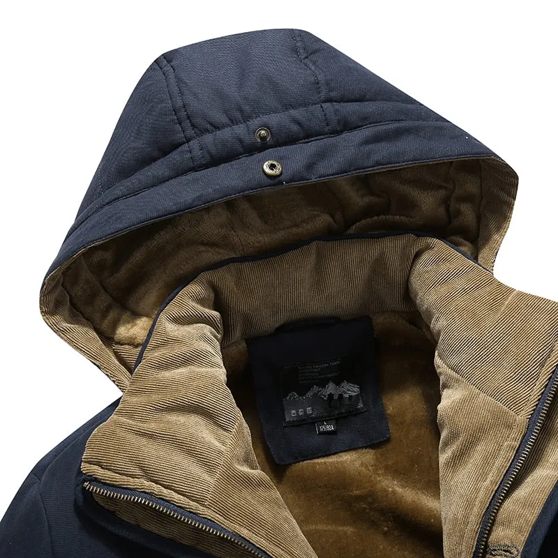 Funki Buys | Jackets | Men's Long Warm Fleece Winter Parkas