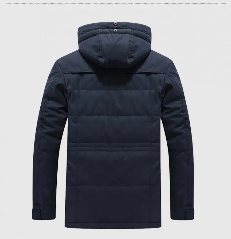 Funki Buys | Jackets | Men's Long Warm Fleece Winter Parkas