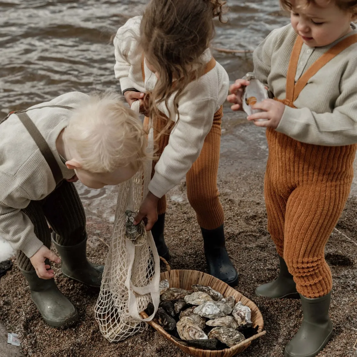 Granny Teddy Warmy Footless Collection - Amber