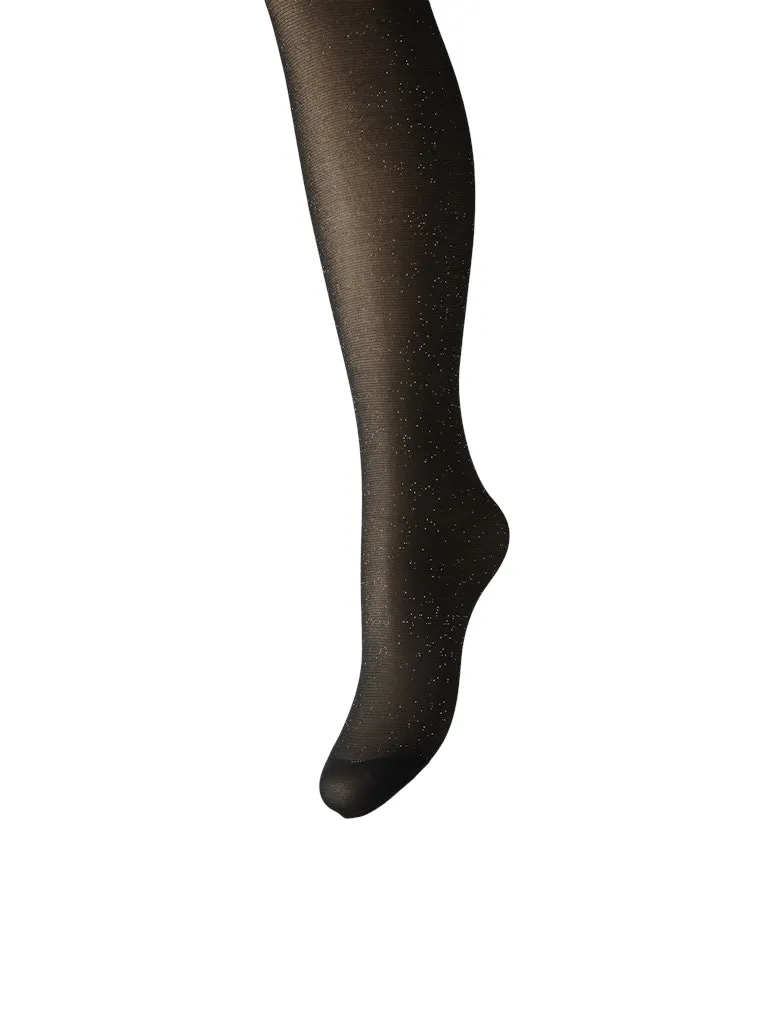 Jino Gold Tights  - Black Gold Glitter