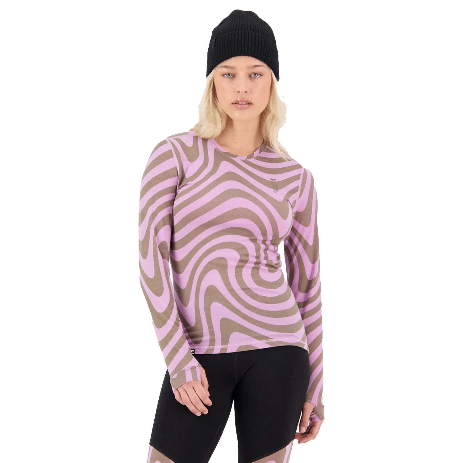 Mons Royale Women's Cascade Merino Flex 200 Top Blazing Trails