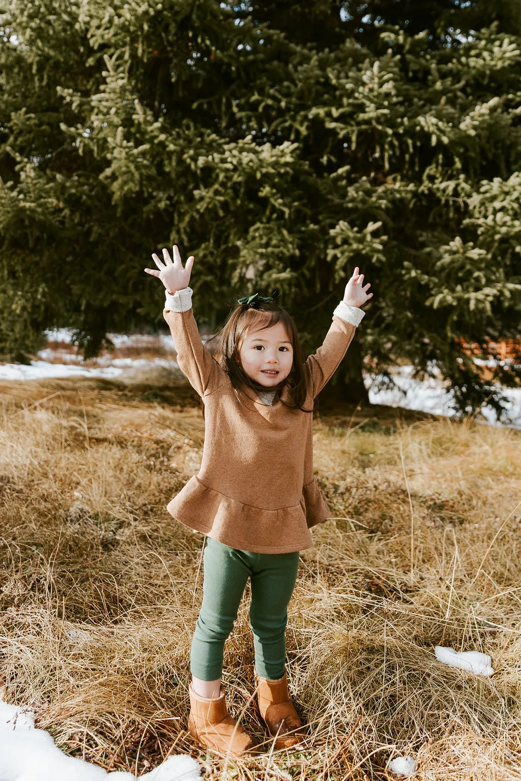 peplum crew CO - teddy bear