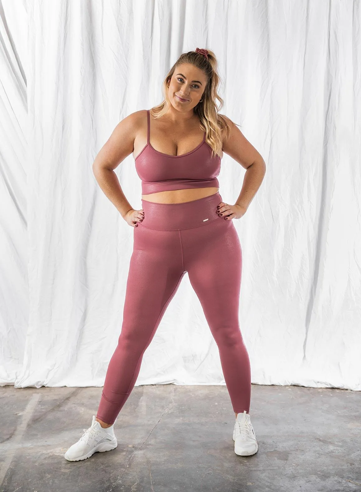 Pink Beat Shine On Tights