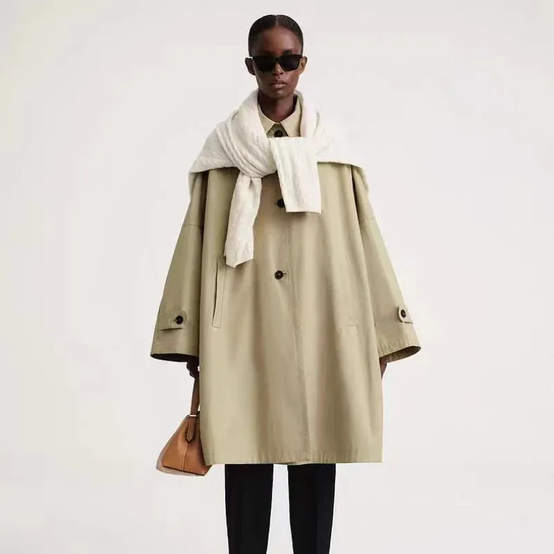 Single-breasted trench-coat