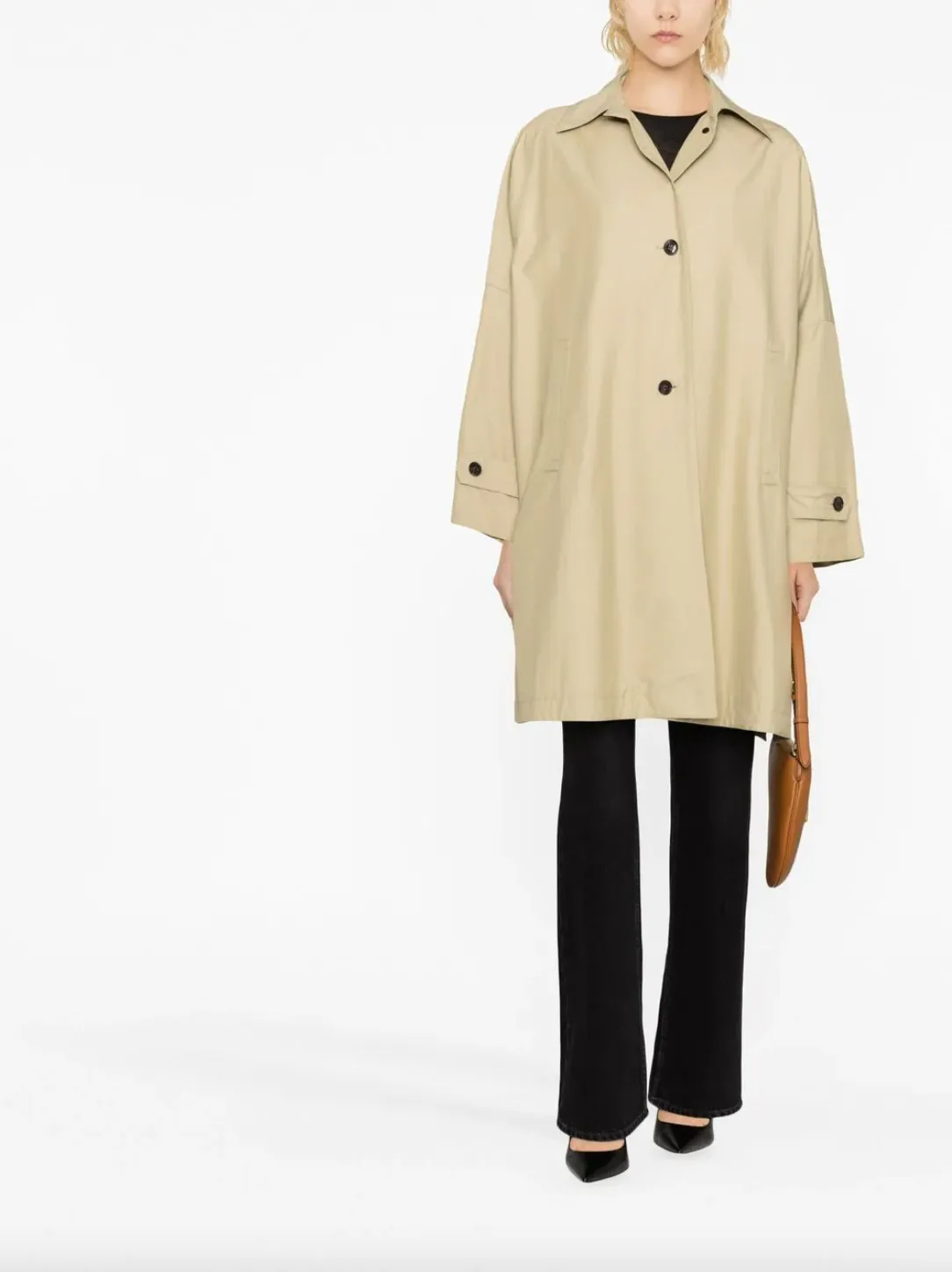 Single-breasted trench-coat