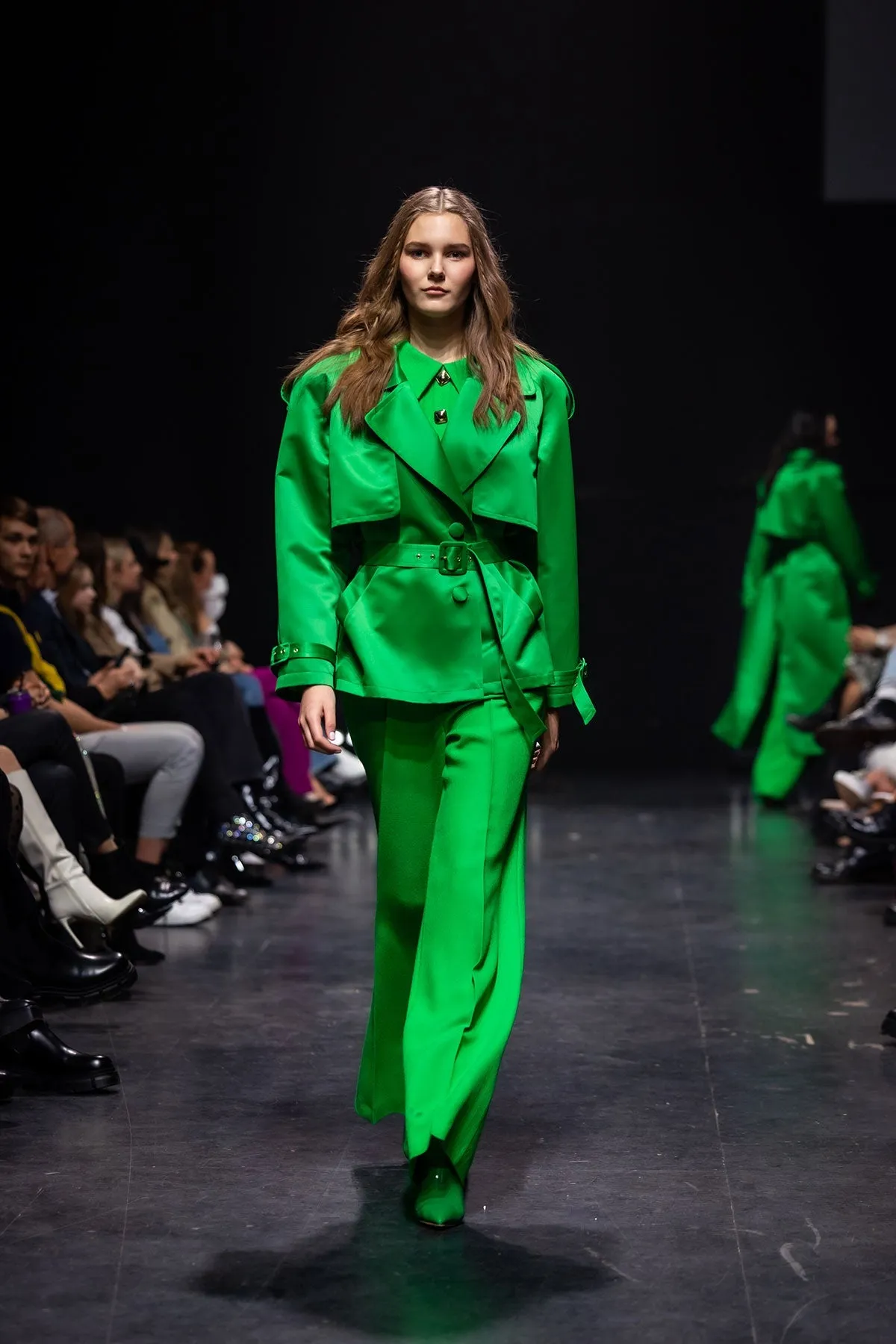 Slammin' Green Trench Coat