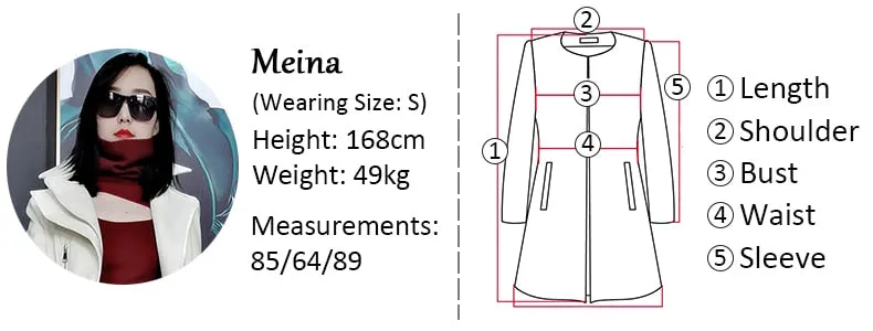 Spring Runway White Long Leather Trench Long Sleeve Elegant Luxury fashion Coats