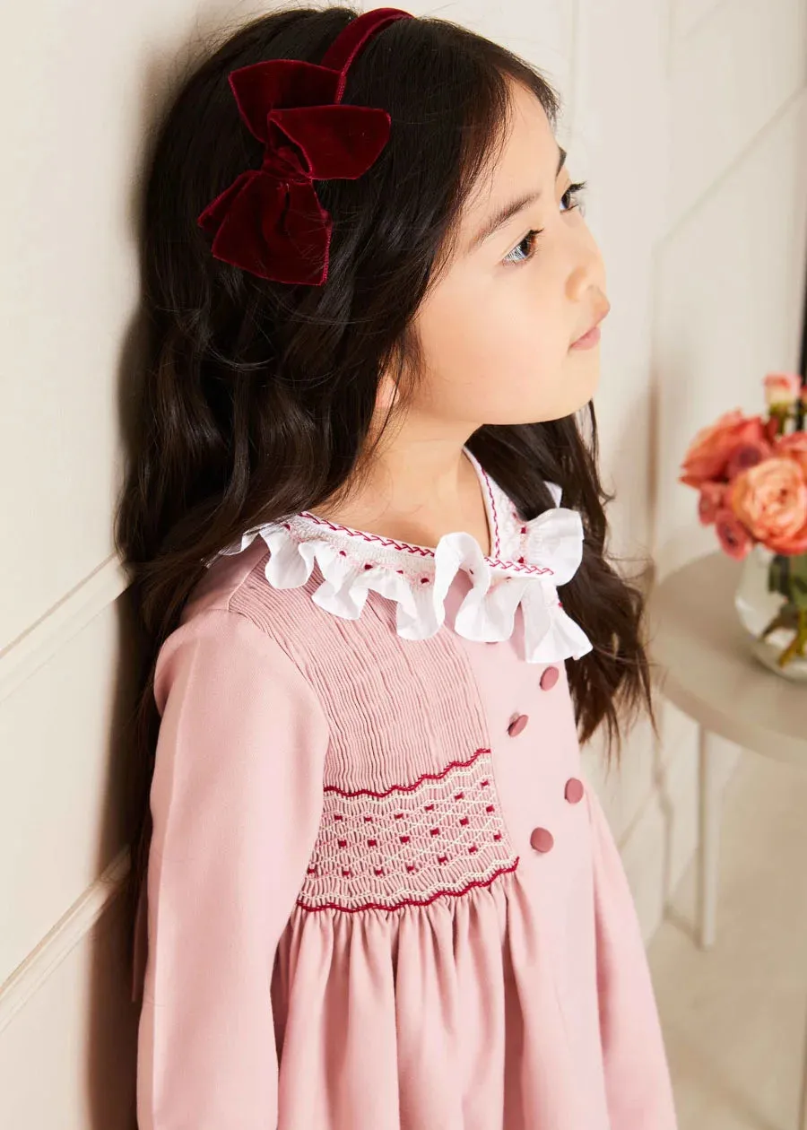 The Pink Hand Smocked Dress Baby Girl Look