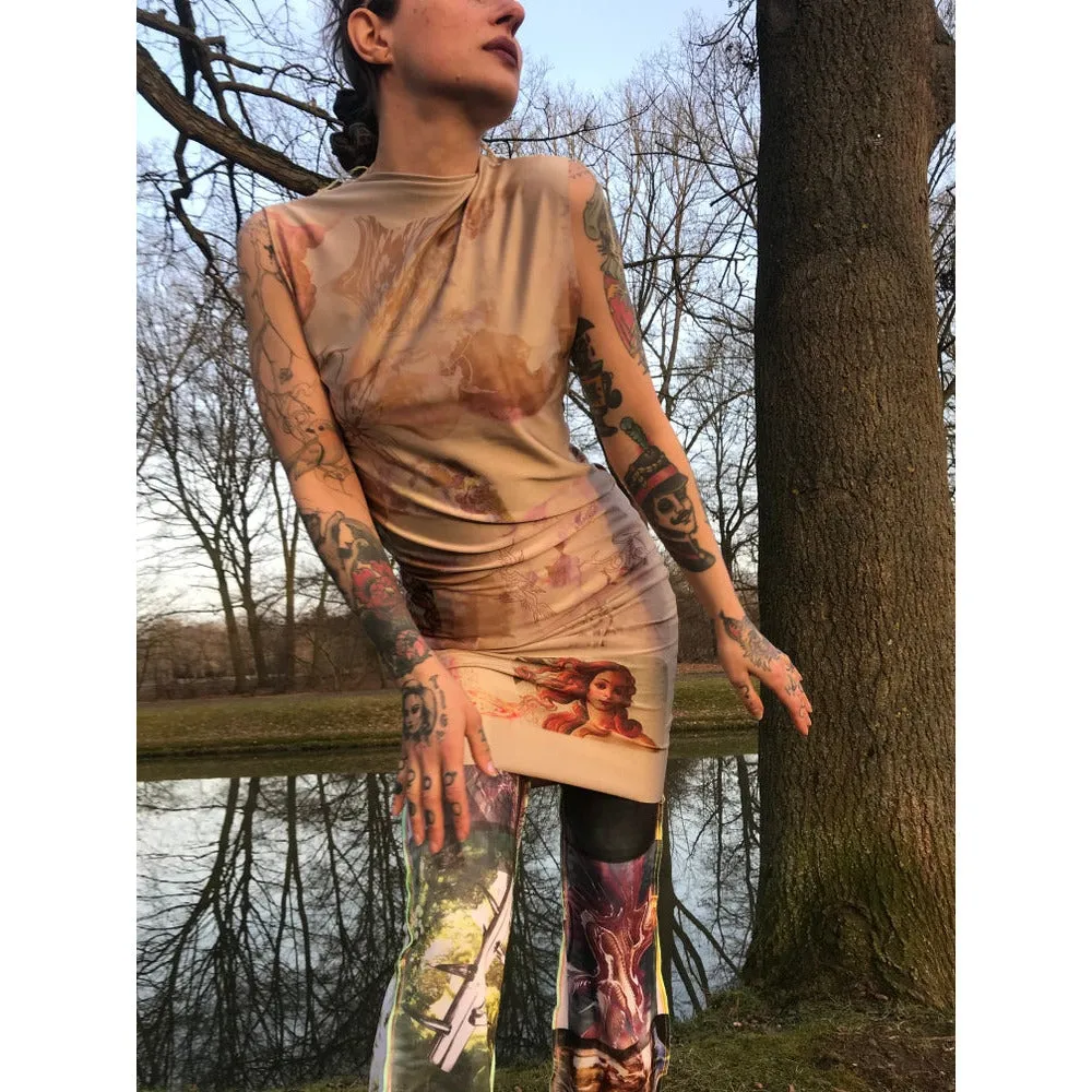 venus statue tube dress